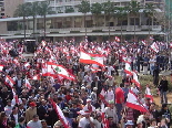 Beirut demonstration against Syrian occupation